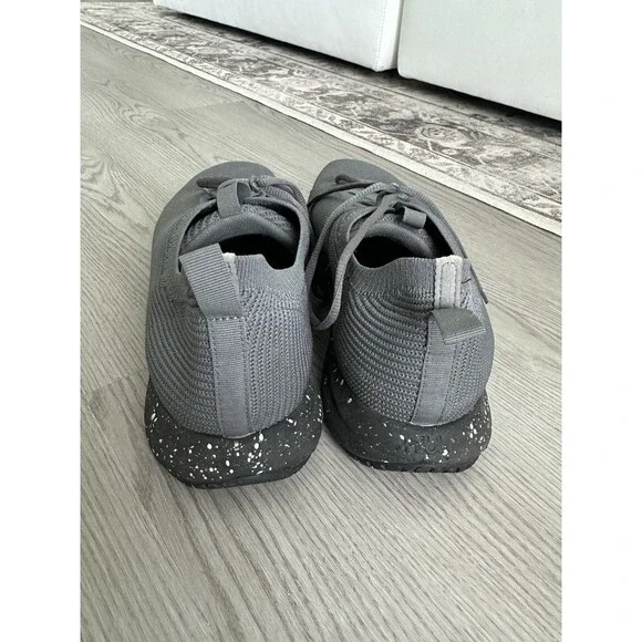 SNIBBS size 14 ROVR Charcoal Speckle Knit Mesh Work Sneaker slip resistant - Picture 4 of 7
